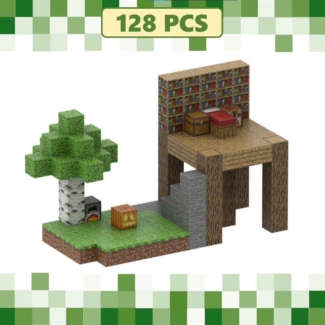 Casa en el Bosque [ 128 Piezas ] Bloques Minecraft