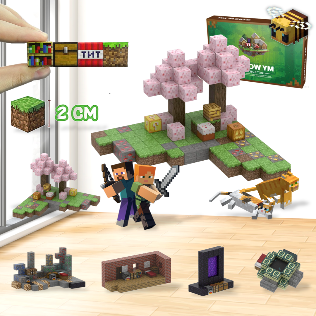 Bosque de los Cerezos [ 128 Piezas ] Bloques Minecraft